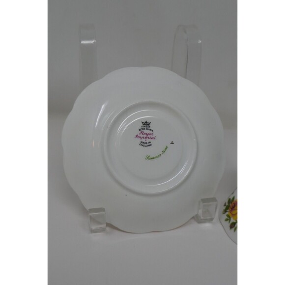 Royal Imperial Summer Time Bone China Tea Cup & Saucer - Picture 10 of 11